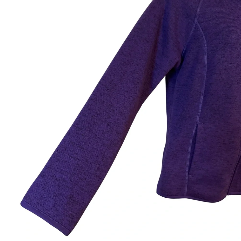 NWT Women's Purple Sweater Jacket  SMALL   #3 - Picture 3 of 11